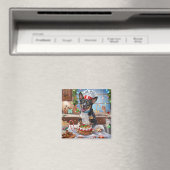 Aimant Fête de Noël australienne des fêtes de bétail (In Situ (Lave-vaisselle))