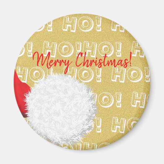 Aimant Fête de Noël du Père Noël (Devant)