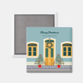 Aimant Fête de Noël Maison portugaise (Recto/Verso)