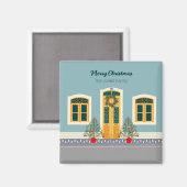 Aimant Fête de Noël Maison portugaise (Recto/Verso)