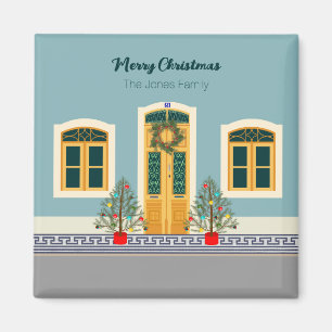 Aimant Fête de Noël Maison portugaise