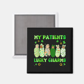 Aimant Fête de Patrick Infirmière Mes patients sont mon N (Recto/Verso)