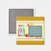 Aimant Fête de retraite de l'enseignant Enregistrer l'aim (Recto/Verso)