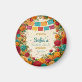 Aimant Fête des Couleurs Quinceanera, coutume (Devant)