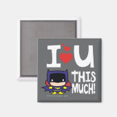 Aimant Fête des mères de batgirl | Je T'Aime Tant ! (Recto/Verso)