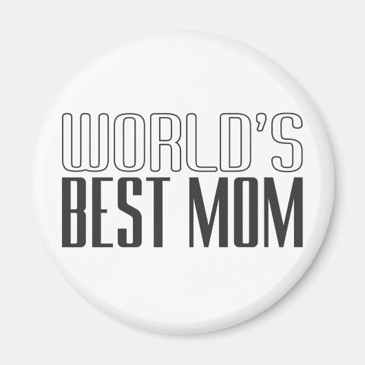 Aimant Fête des mères de la meilleure maman du monde | Ma (Devant)