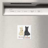 Aimant Fête des mères des écossaises roulettes et noires (In Situ (Lave-vaisselle))