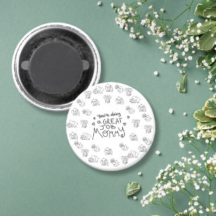 Aimant Fête des mères Eléphant Mum & Me