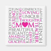 Aimant Fête des mères Hommage à maman (Devant)