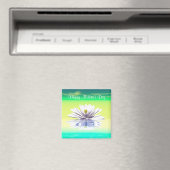 Aimant Fête des mères Lys d'eau blanche (In Situ (Lave-vaisselle))