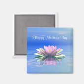 Aimant Fête des mères Lys d'eau rose (Recto/Verso)