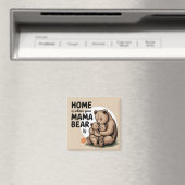 Aimant Fête des Mères Mère Mama Bear (In Situ (Lave-vaisselle))