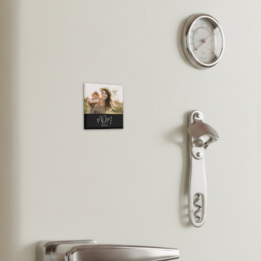 Aimant Fête des Mères Photo établie