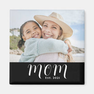 Aimant Fête des Mères Photo Établie par Maman
