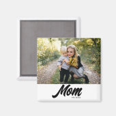 Aimant Fête des mères photo établie par maman (Recto/Verso)