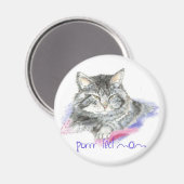 Aimant Fête des mères - Purrr-fect Maman - Chat (Recto/Verso)