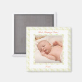 Aimant Fête des mères Vert Meilleure maman Maman Jamais C (Recto/Verso)