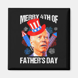 Aimant Fête des pères 4 juillet Drôle Joe Biden Memorial 