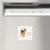 Aimant Fête des pères Airedale (In Situ (Lave-vaisselle))