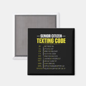 Aimant Fête des pères du Code de Textes pour Gran (Recto/Verso)