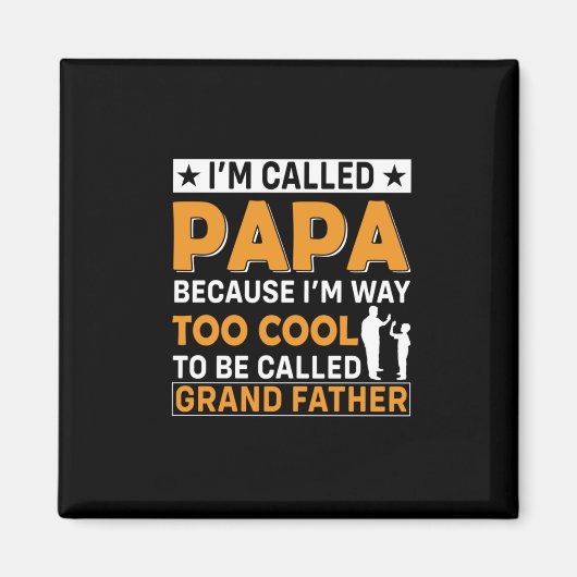 Aimant Fête des pères Je M'Appelle Papa (Devant)