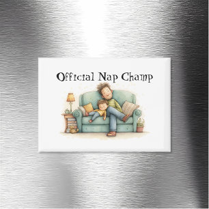 Aimant Fête des pères officielle de Champ Nap