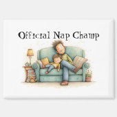 Aimant Fête des pères officielle de Champ Nap (Recto)