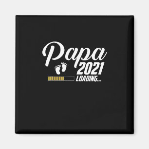 Aimant Fête des pères Papa Chargement 2021 Père pour la