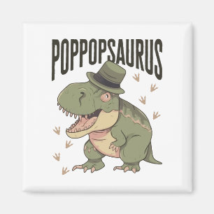 Aimant Fête des pères Poppopsaurus grand-père dinosaure