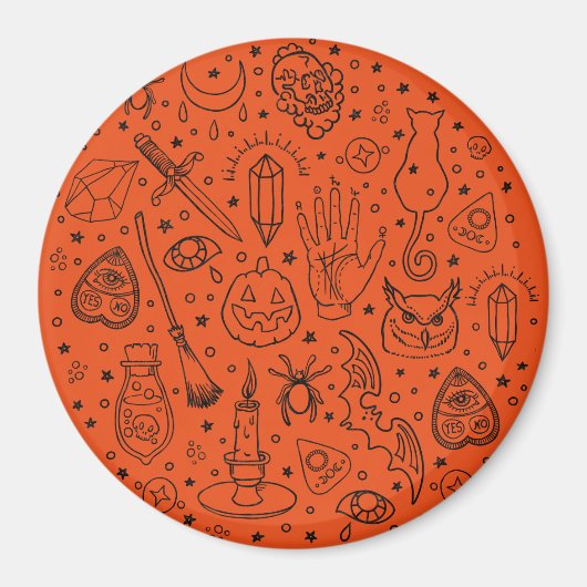 Aimant Fête d'Halloween (Devant)