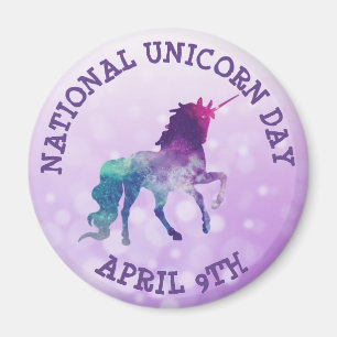 Aimant Fête nationale de l'Unicorne Avril 9 jours fériés