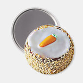 Aimant Fête nationale du gâteau carotte Février 3 Fête (Recto/Verso)