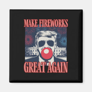Aimant Fête patriotique Trump Faire refaire les feux d'ar