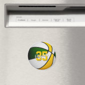 Aimant fête sportive pour moins de 10 green gold basketba (In Situ (Lave-vaisselle))