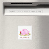 Aimant Fête sur vos épargnes Piggy Bank sur plaque d'arge (In Situ (Lave-vaisselle))