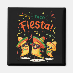 Aimant Fête taco mignonne cinq de mayo pour tout âge