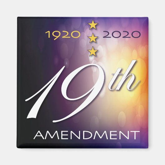 Aimant Fêter 2020...le 19e amendement (Devant)