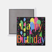 Aimant Fêter un joyeux anniversaire (Recto/Verso)