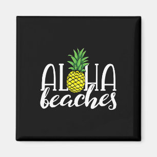 Aimant Fêtes de Fiançailles Hawaïennes Aloha Plages Pinea