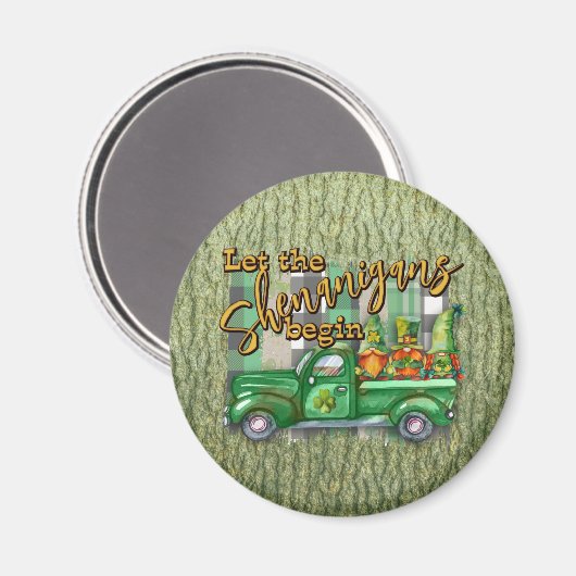 Aimant Fêtes de la Saint Patrick dans les Shenanigans de  (Recto/Verso)