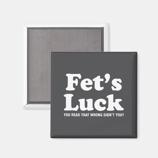 Aimant Fets Luck T (Recto/Verso)