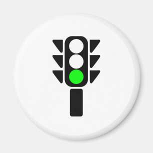 Aimant Feu d'arrêt vert