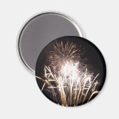 Aimant Feu d'artifice blanc et or I Fête patriotique (Recto/Verso)