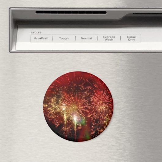 Aimant Feu d'artifice rouge impressionnant (In Situ (Lave-vaisselle))