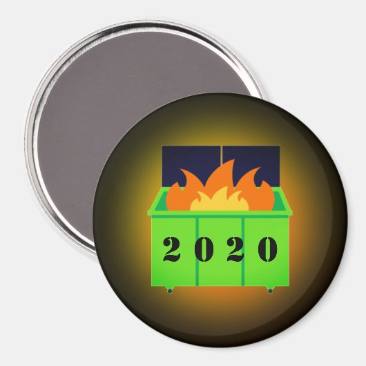 Aimant Feu de benne personnalisable 2020 (Recto/Verso)
