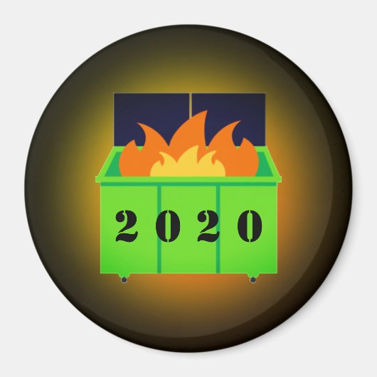 Aimant Feu de benne personnalisable 2020 (Devant)