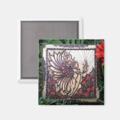 Aimant : Feu de henné sur le bois (Recto/Verso)