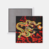Aimant Feu de serpent de dragon sur Lucky Energy (Recto/Verso)