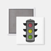 Aimant Feu de trafic Pop Art (Recto/Verso)