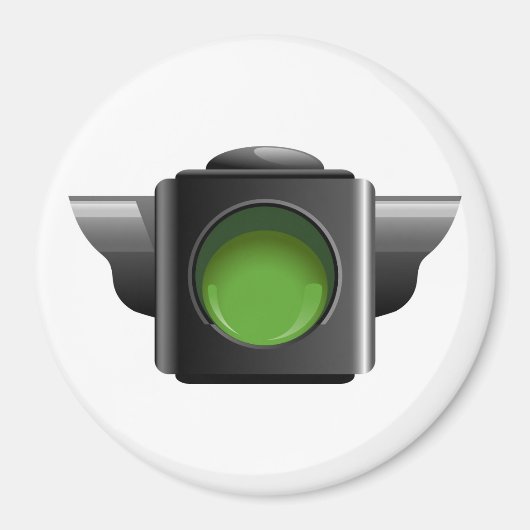 Aimant Feu vert pour la gestion des salles de classe (Devant)